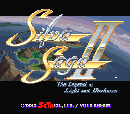 Silva Saga II - The Legend of Light and Darkness (Japan) Title Screen